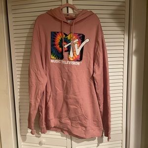Bubble gum pink MTV hoodie
